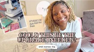 Thumbnail: Expanding My Small Business with the HTVRONT A100 Auto Heat Press | An Honest Test