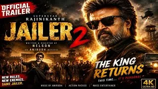 Thumbnail: 🔥 JAILER 2 Official Trailer (2026) | Rajinikanth Returns | Nelson | Anirudh | Fan Made Concept