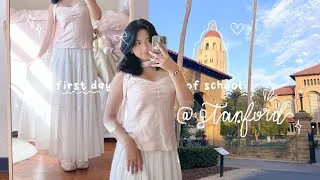 Thumbnail: first day of college @ stanford 📓 ~ freshman year!