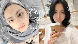 Thumbnail: EXTREME glow up in CHINA ~ chopping off my hair, nails, skincare, traditional photoshoot!!