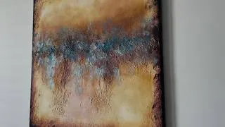 Thumbnail: Transform Simple Technique in to an Amazing Textured Abstract Painting for your Interior #artwork 