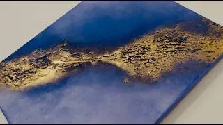 Thumbnail: How to make Blended Abstract Painting with only 2 colors. Two different techniques. #painting #art 