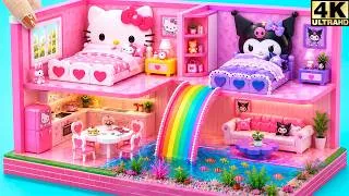 Thumbnail: 👑 Build Elegant Pink Hello Kitty House with Kuromi's Luxury Bedroom, Pool & Kitchen❤️ DIY House