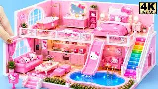 Thumbnail: 🏡 Build Luxury Hello Kitty Miniature House with Pink Bedroom & Cozy Decor for Family💗 DIY Mini House