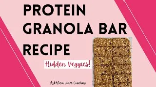 Thumbnail: PROTEIN GRANOLA BAR RECIPE **On-the-go SNACK w/Veggies Inside for GUT-HEALTH**