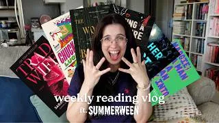 Thumbnail: weekly reading vlog ~ summerween edition 👻