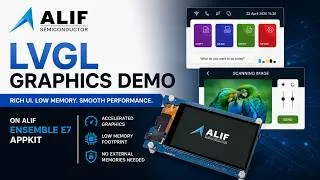 Thumbnail: LVGL Graphics on Alif Ensemble E7 AppKit | Rich Embedded UI with Low Memory and Smooth Performance
