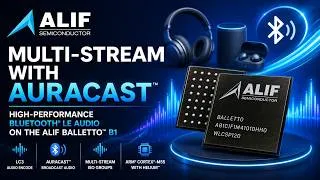 Thumbnail: Multi-Stream Bluetooth® LE Audio with Auracast™ | Powered by the Alif Balletto™ B1 Wireless MCU