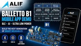 Thumbnail: Balletto B1 BLE Mobile App Demo | Accelerate Wireless MCU Development with Zephyr & Edge AI