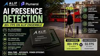 Thumbnail: AI Presence Detection at 80+ FPS on an MCU | PlumerAI Model Running on Alif Ensemble