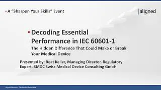 Thumbnail: Decoding Essential Performance in IEC 60601-1: The Hidden Difference