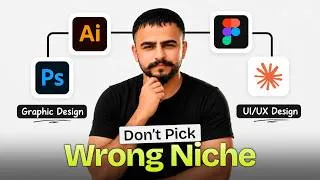 Thumbnail: Graphic Design vs UI/UX Design — Watch This Before You Choose 👀