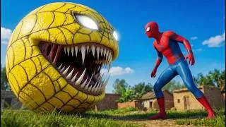 Thumbnail: PRO SPIDER-MAN vs YELLOW PACMAN In Real Life | END OF Temple Run | #spiderman #pacman