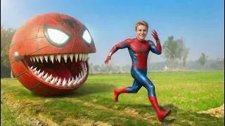 Thumbnail: PRO SPIDER MAN vs PAC-SPIDER-MAN In Real Life | Temple Run Blazing SANDS IN Real Life | #pacmn