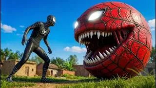 Thumbnail: BIG SPIDER MAN PAC-MAN vs BLACK SPIDER-MAN In Real Life | Start Run Blazing | Non-Stop Adventure
