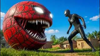 Thumbnail: BLACK SPIDER MAN vs SPIDER-PAC-MAN In Temple Run | Lets Start OF temple RUN | #spiderman #pacman