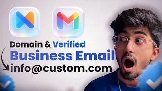 Thumbnail: The Easiest Business Email Setup in 2026 (Free DOMAIN)