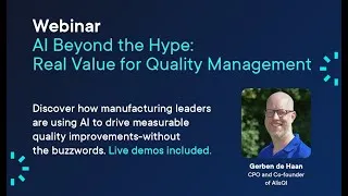 Thumbnail: AI Beyond the Hype: Real Value for Quality Management