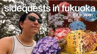 Thumbnail: summer exploring in fukuoka | hydrangea shrine, cafe hopping & liminal museums | life in japan vlog