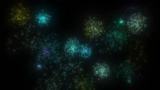 Thumbnail: Colorful Firework Display Spark Bursts Screensaver Ambient Visual Background 4K