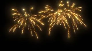 Thumbnail: Golden Firework Burst Background Loop 4k
