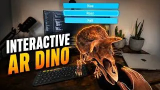 Thumbnail: Build an Interactive AR Dinosaur in WebXR (IWSDK beginner friendly tutorial #2)