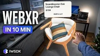Thumbnail: Build a WebXR App in 10 minutes (IWSDK beginner friendly tutorial #1)