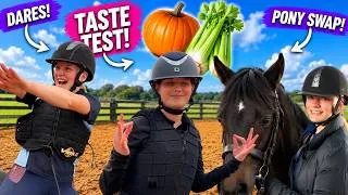 Thumbnail: Riding Dares, Taste Test & Pony Swap with Friends🐴💕