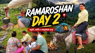 Thumbnail: Ramaroshan Day 2 🇳🇵 | Horse Riding, Camping & Cooking in Nepal’s Hidden Switzerland | Family Vlog