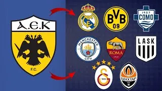 Thumbnail: I Predict AEK Athens 8 Matches in the UCL League Stage! 🟡⚫️💥 