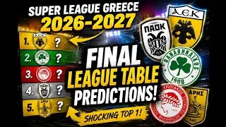 Thumbnail: I Predict The Greek Super League! 🇬🇷⚽️ (2026-2027)