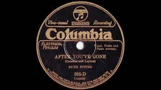 Thumbnail: After You've Gone - Ruth Etting - 1927 - HQ Sound