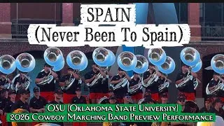 Thumbnail: SPAIN~ Oklahoma State University ~ 2026 Cowboy Marching Band Preview Performance ~ OSU 
