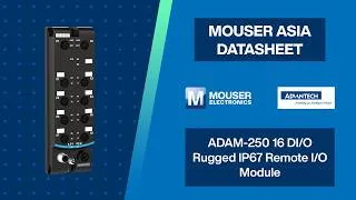 Thumbnail: Advantech ADAM-250 16 DI/O Rugged IP67 Remote I/O Module | Digital Datasheet