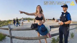 Thumbnail: Beach Karen Pretends Teen Has A Gun After Losing Argument, Meets Karma