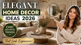 Thumbnail: Elegant Home Decor Ideas 2026 | Chic Aesthetic Interior Design Trends That Look Expensive