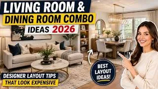 Thumbnail: Living Room & Dining Room Combo Ideas 2026 | Designer Layout Tips That Look Expensive
