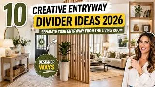 Thumbnail: 10 Creative Entryway Divider Ideas | Designer Ways to Separate Your Entryway from the Living Room