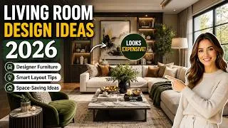 Thumbnail: Living Room Design Ideas 2026 | Designer Furniture & Smart Layout Tips That Look Expensive