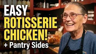 Thumbnail: DELICIOUS Rotissorie Chicken With Corn Casserole And Pea Salad?