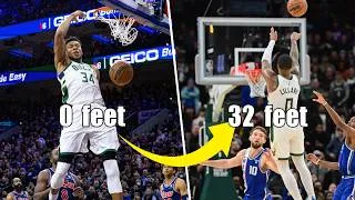 Thumbnail: Bucks highlights but the shot gets increasingly farther from the rim