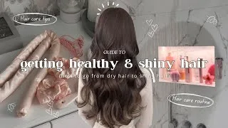 Thumbnail: 🌙₊˚ ULTIMATE GUIDE: getting HEALTHY and SHINY HAIR | hair care routine & hair care tips