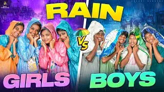 Thumbnail: Rains Season Girls VS Boys 💙😁 || Allari Aarathi videos || Comedy contents #trending #funny 