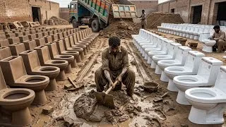 Thumbnail: Incredible  Process of Making Toilet Bowls in Factory | Mass Production of Toilet Bowls 