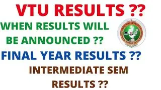 Thumbnail: VTU UPDATE | vtu update today 2020| WHEN RESULTS WILL BE ANNOUNCED ?