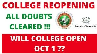 Thumbnail: ALL UNIVERSITY UPDATE| vtu updates | COLLEGE REOPENING ALL DOUBTS CLEARED !!!