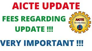 Thumbnail: AICTE UPDATE | vtu updates today | FEES REGARDING UPDATE FROM AICTE !!!