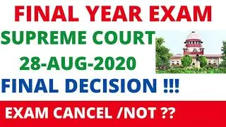Thumbnail: ALL UNIVERSITY UPDATE| vtu updates | SUPREME COURT FINAL DECISION 28-AUG-2020 ??