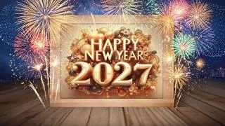 Thumbnail: Happy New Year 2027 Wishes  Viral New Year Greeting Video 2027