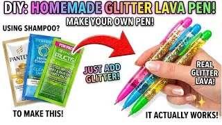 Thumbnail: How to make Lava Glitter Pen | Diy Glitter lava Pen | Homemade Liquid Glitter Pen | Diy glitter pen